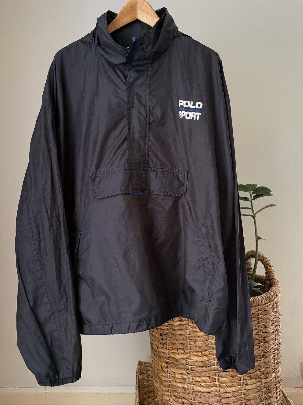 Men's Ralph Lauren POLO SPORT Vintage Pullover Windbreaker Jacket Size XXL 2XL